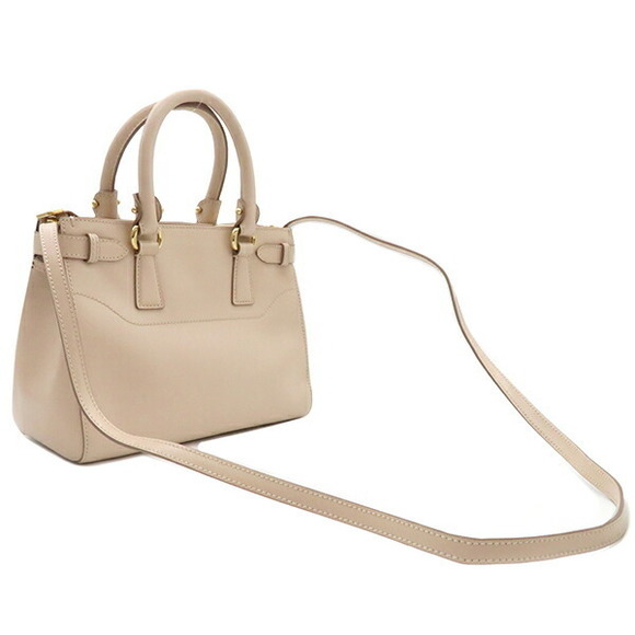 Salvatore Ferragamo Handbags - Ferragamo Gancini 2Way Bag Leather Tan